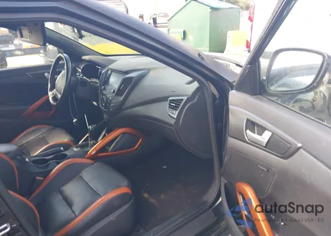 2016 Hyundai Veloster Turbo from USA, damaged, VIN KMHTC6AE8GU284431